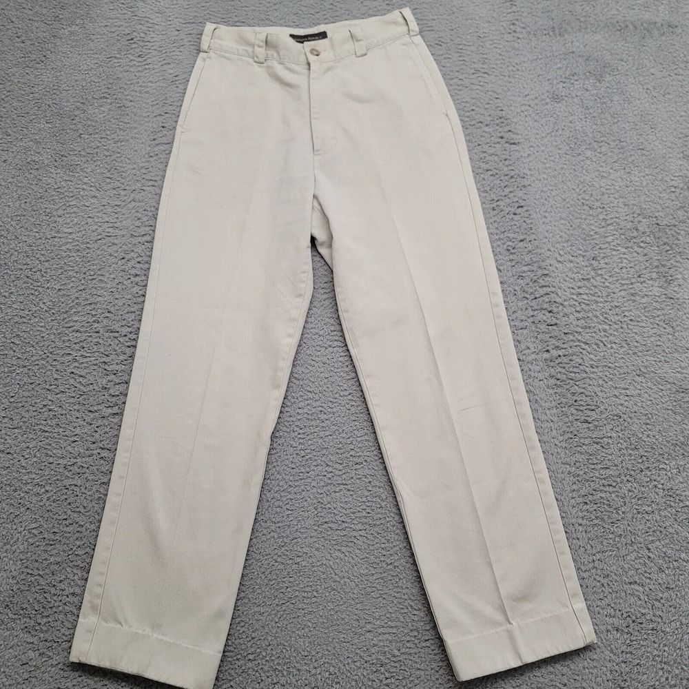 Banana Republic Pants Womens 2L Tan Light Academia Casual Straight Flat Front